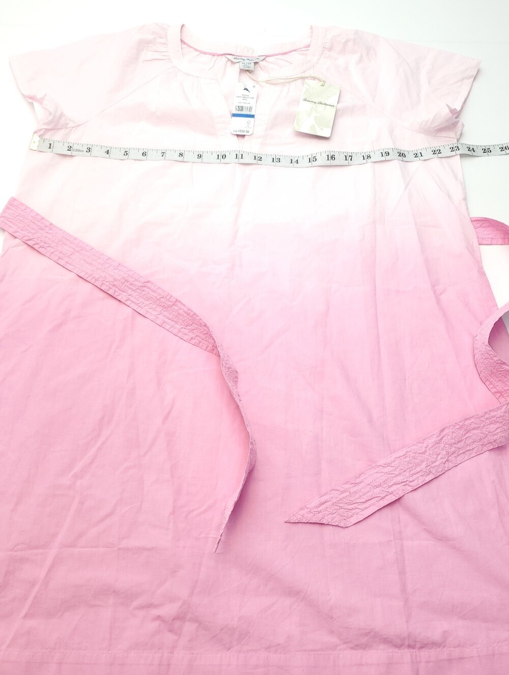 NWT Tommy Bahama Sunray Ombre Pink Short Sleeve Dress Size XL Resortwear Travel - Picture 4 of 12